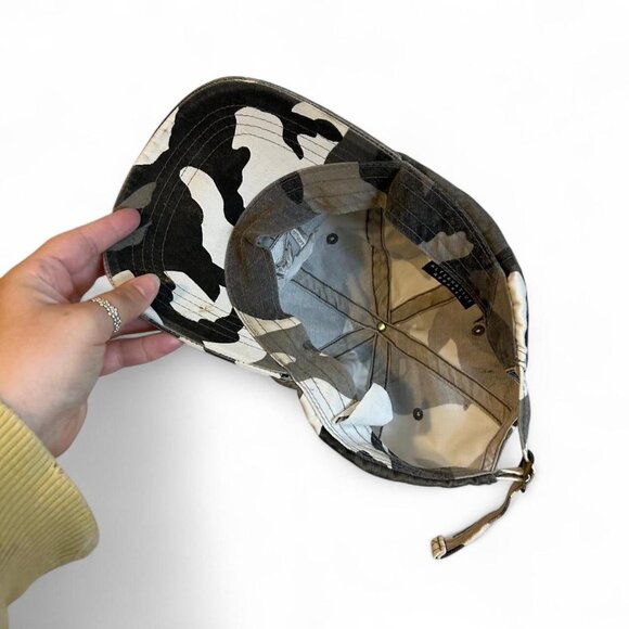 CAT Camo Black White Cotton Baseball hat Cap Alternative Apparel One Size Unisex - Picture 8 of 8